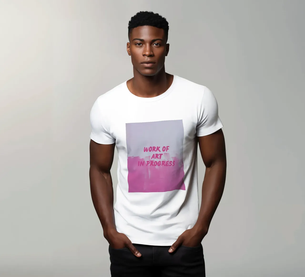 Work Of Art In Progress T-Shirt von FABOArt