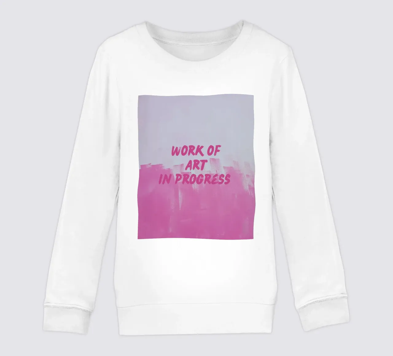 Work Of Art In Progress sudadera para niño de FABOArt
