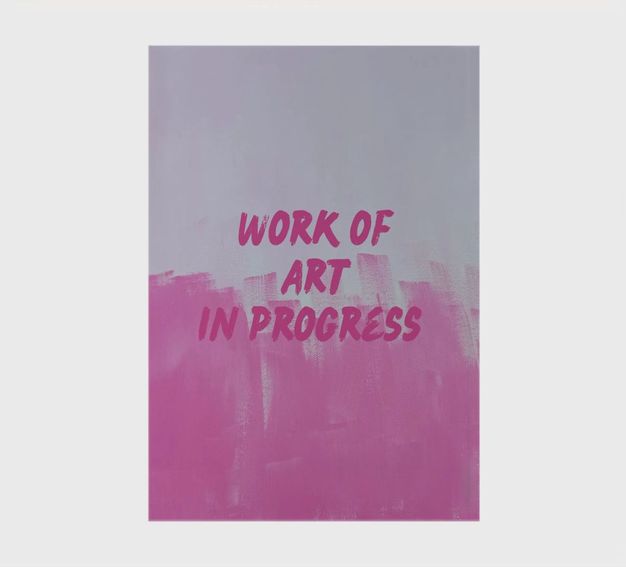 Work Of Art In Progress notebook by FABOArt