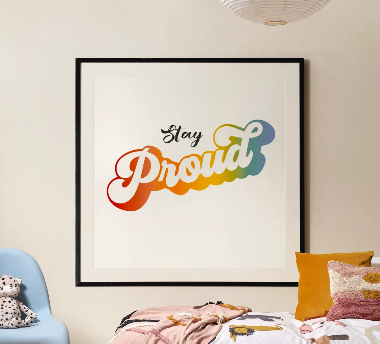 PRIDE - Siéntete orgulloso con los colores del arco iris hahnemühle de Dominique Vari Words