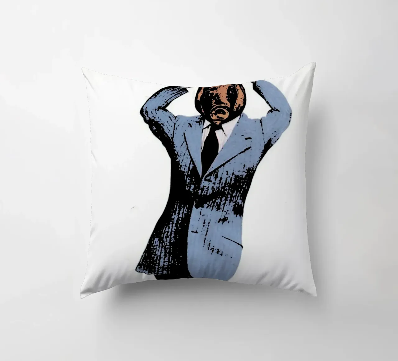 Maiale in camoscio Arte cuscino da music soul
