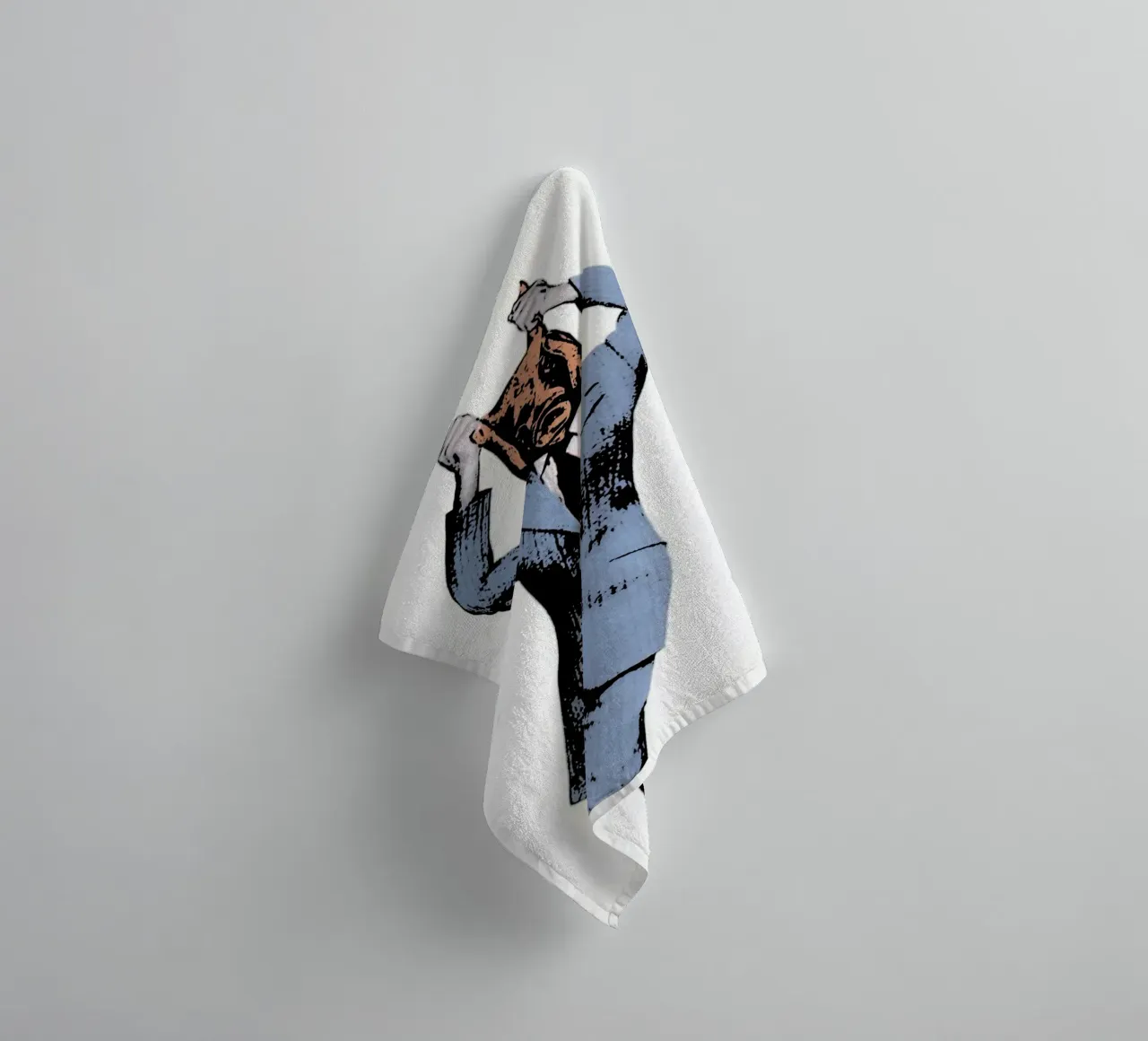 Maiale in camoscio Arte asciugamano da bagno da music soul
