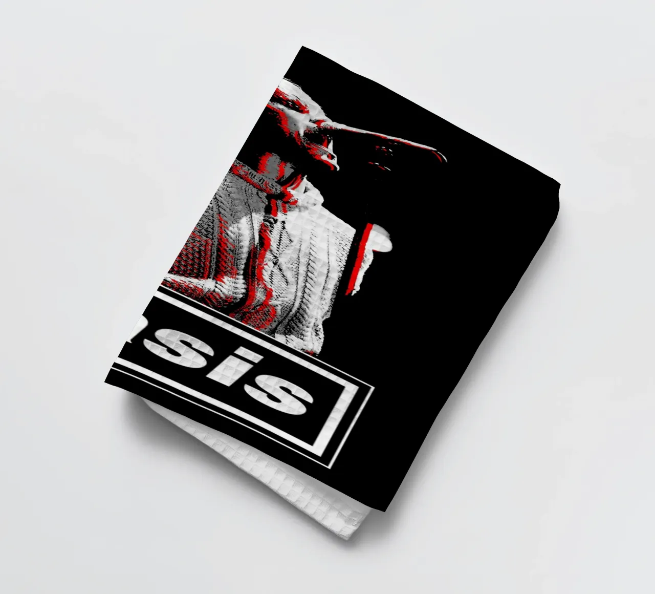 Oasis 1 Art tea towel by music soul