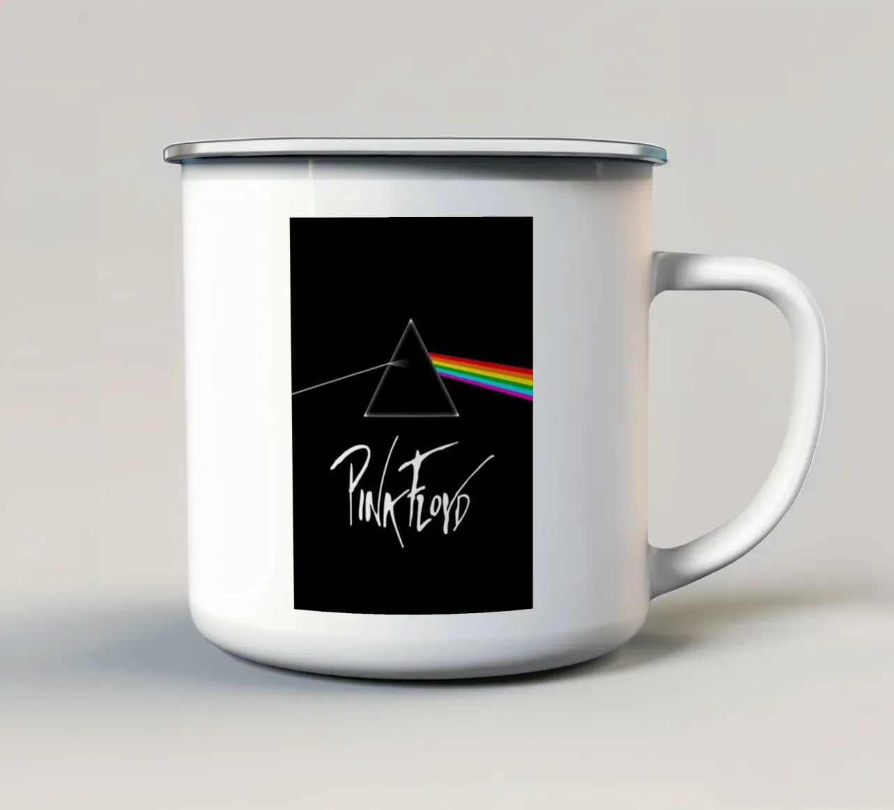 Dark Side Of The Moon Pink Floyd Arte tazza in smalto da music soul
