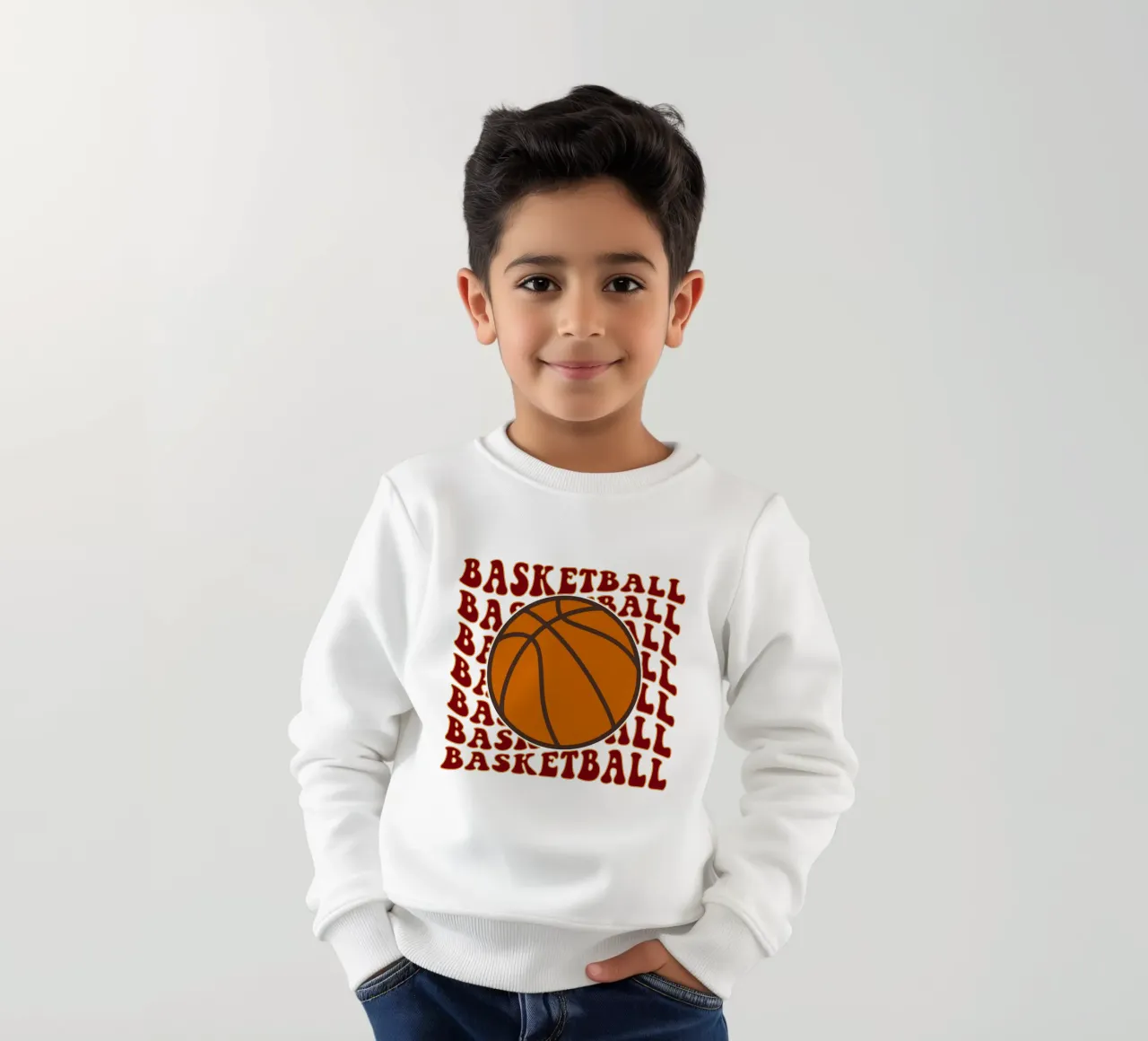 basket art design felpa bambino da ririedis