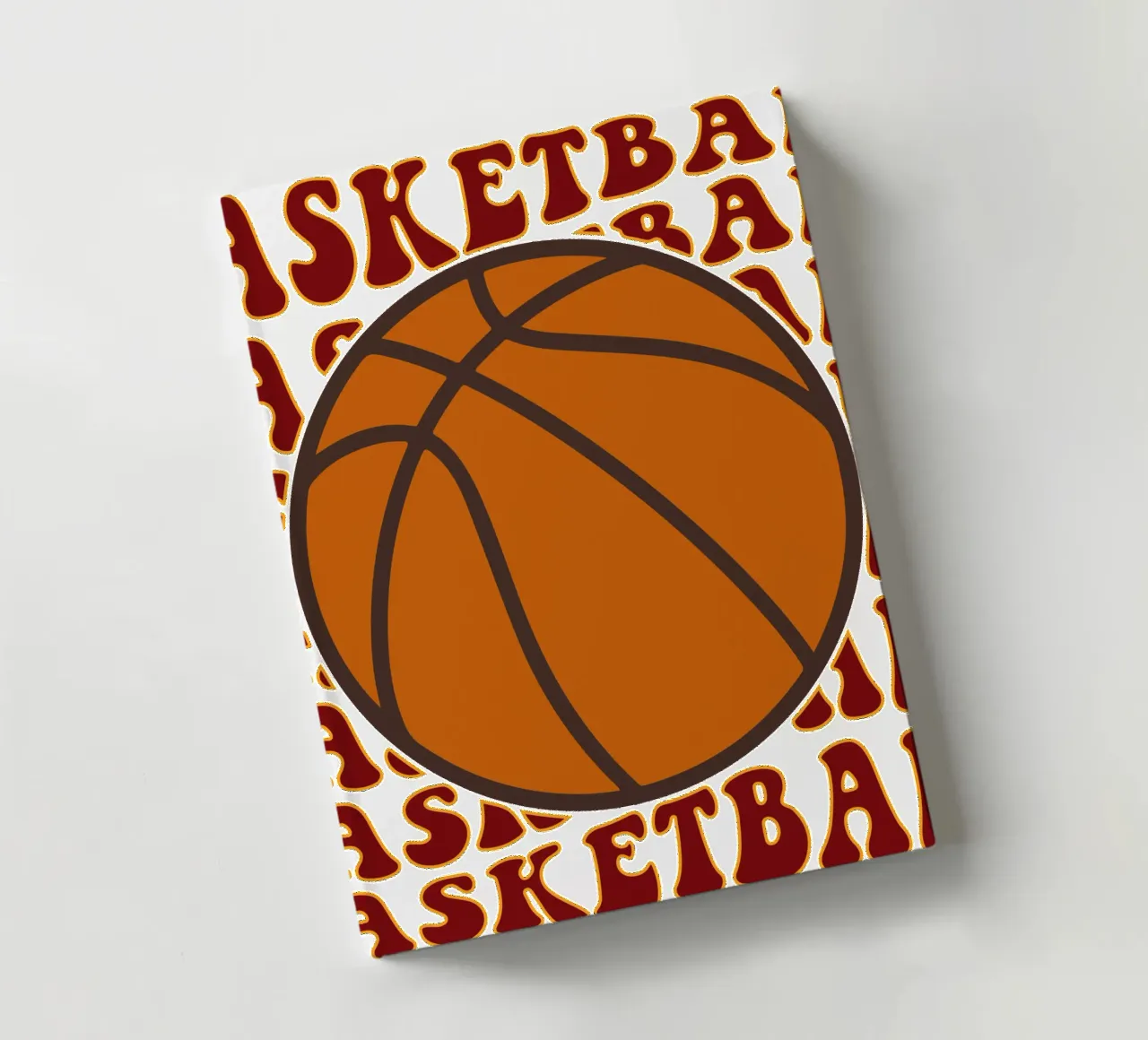 basketball art design notebook by ririedis