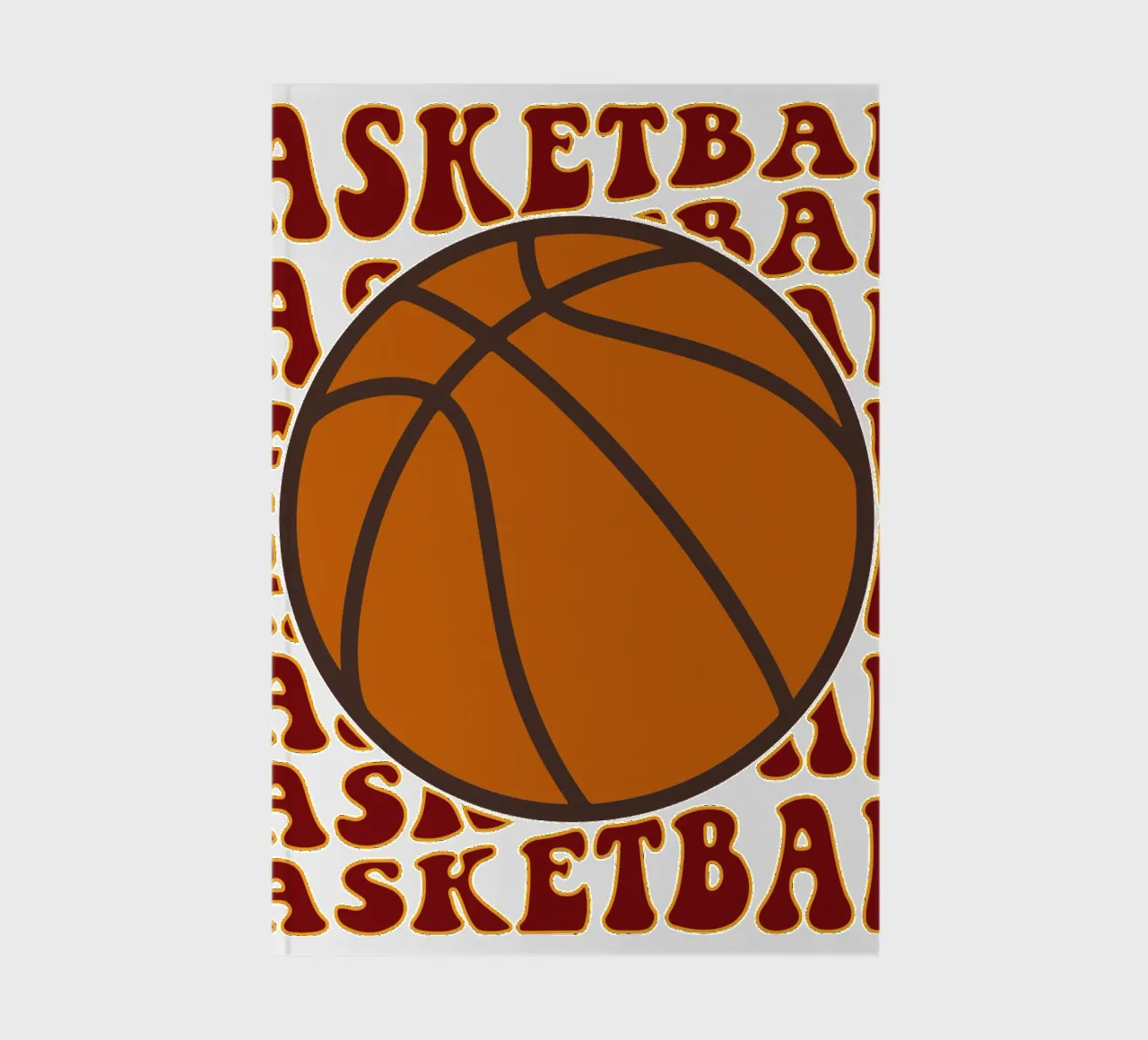 basketball art design notebook by ririedis