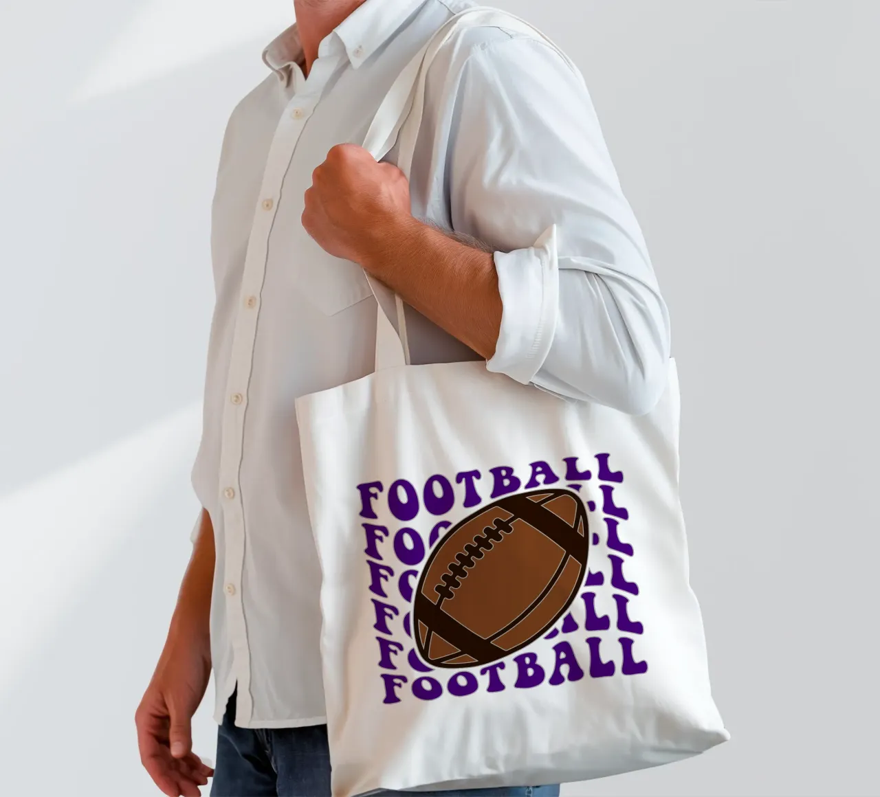 calcio art design borsa in juta da ririedis