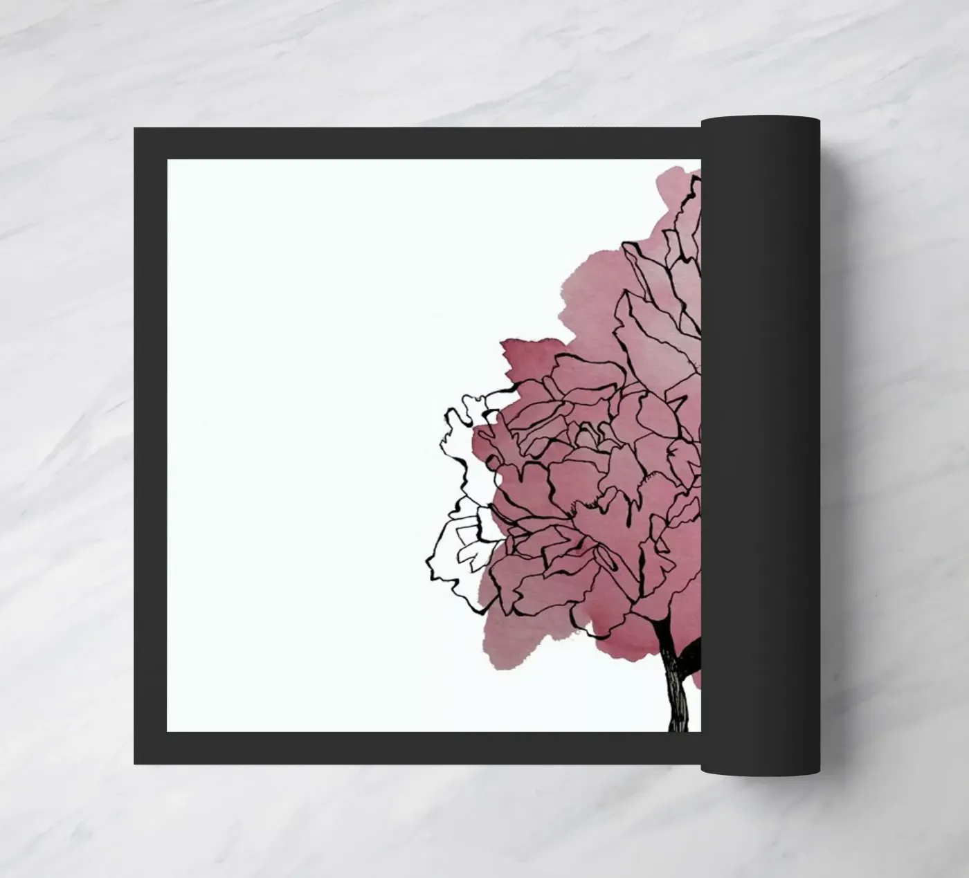 Peonies Fußmatte von Morgan Kendall