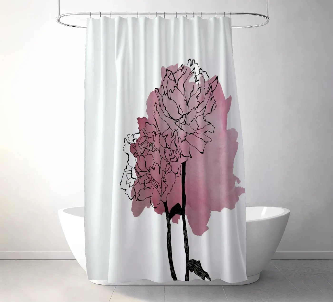 Peonies Duschvorhang von Morgan Kendall