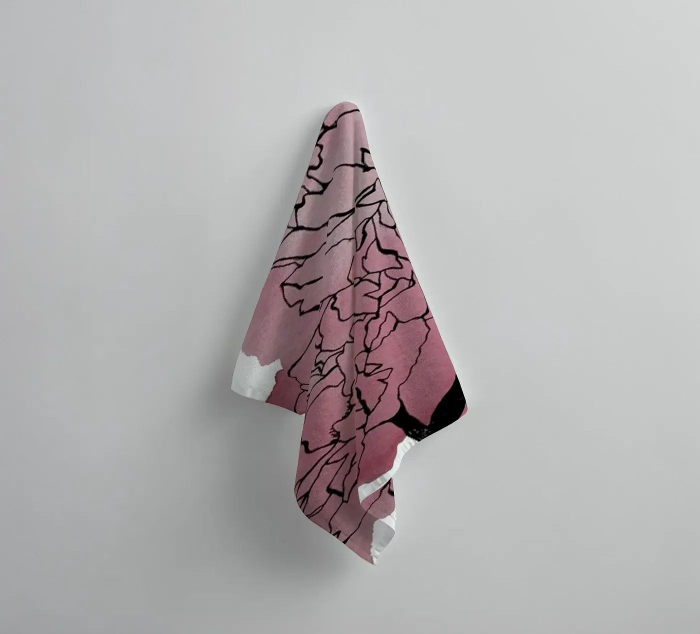 Peonies badhanddoek van Morgan Kendall
