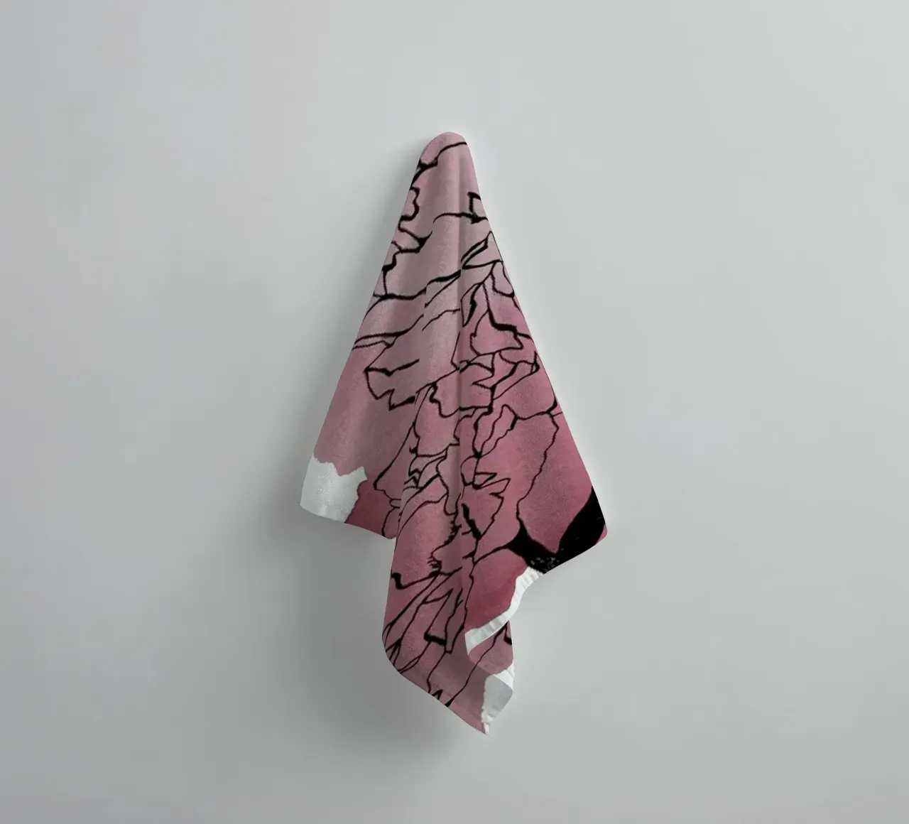 Peonies towel by Morgan Kendall