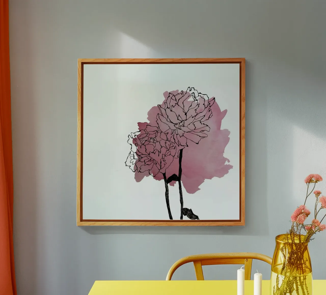 Peonies acryl van Morgan Kendall