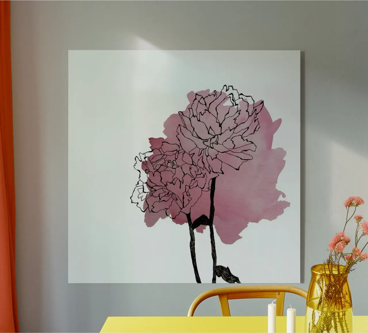 Peonies plexiglass da Morgan Kendall