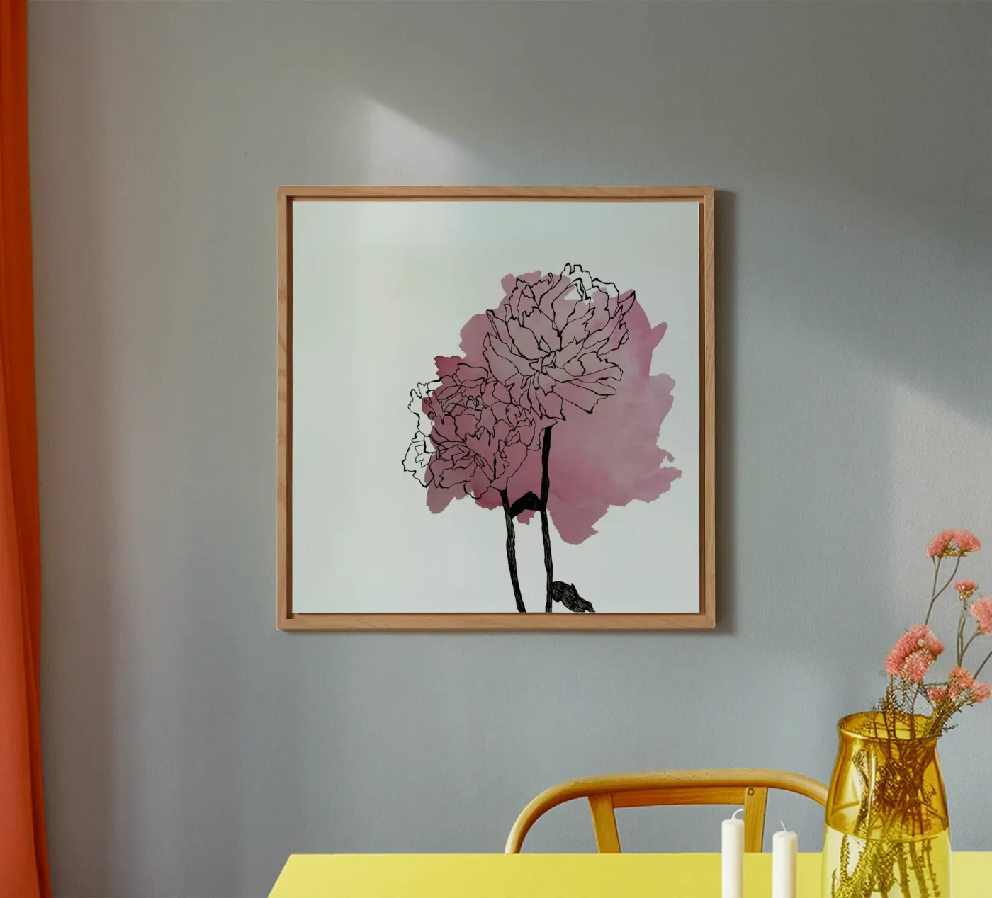 Peonies forex plate by Morgan Kendall