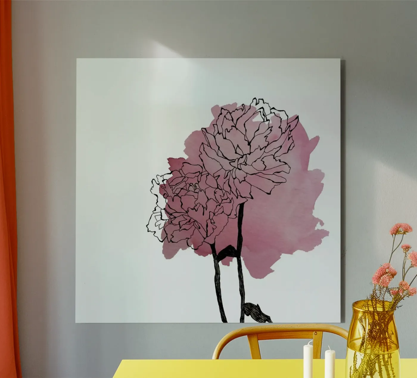 Peonies forex plate by Morgan Kendall