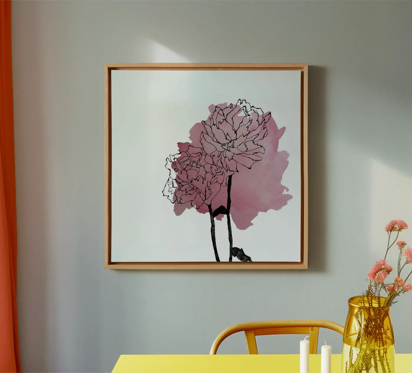Peonies canvas van Morgan Kendall