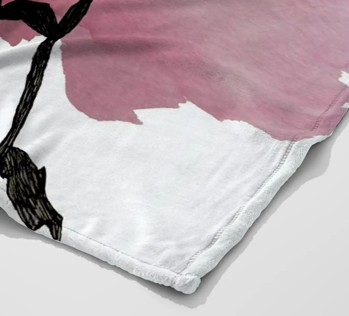 Peonies fleece blanket by Morgan Kendall