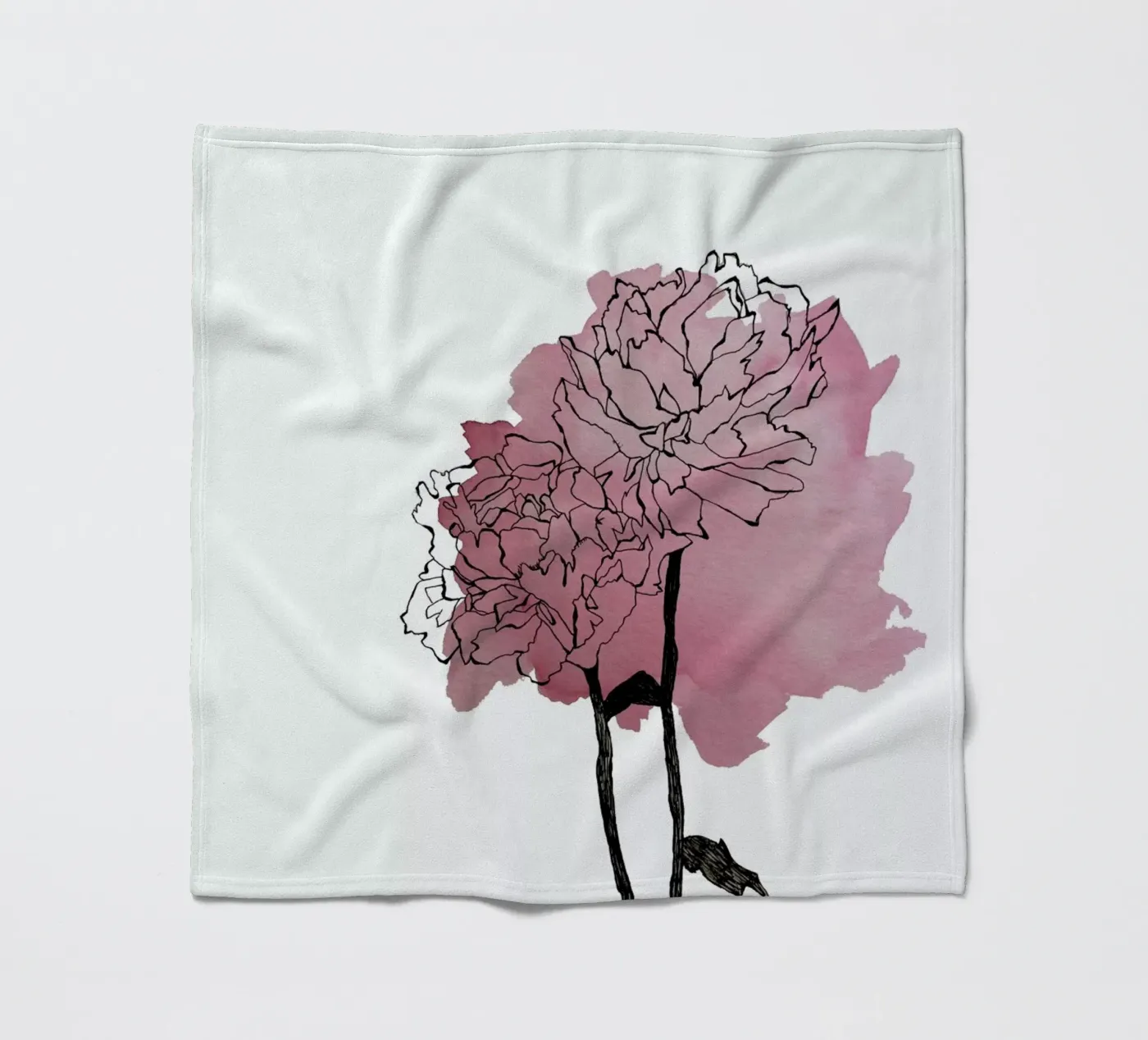 Peonies fleecedeken van Morgan Kendall