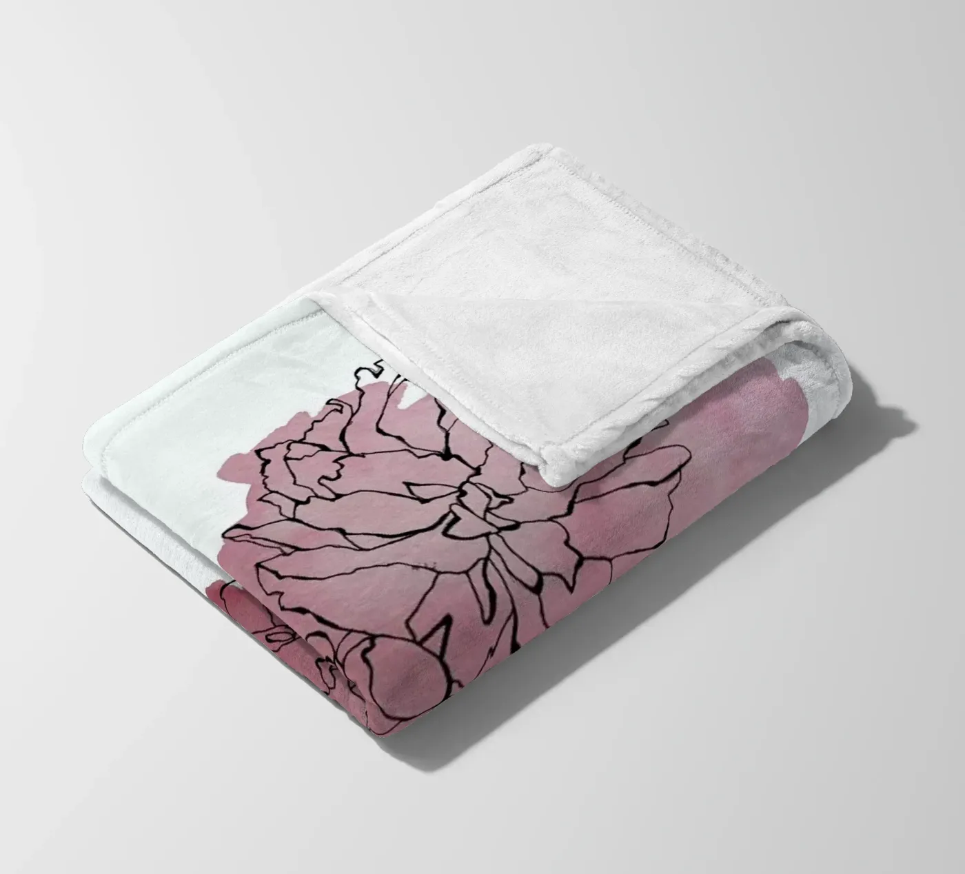 Peonies fleecedeken van Morgan Kendall