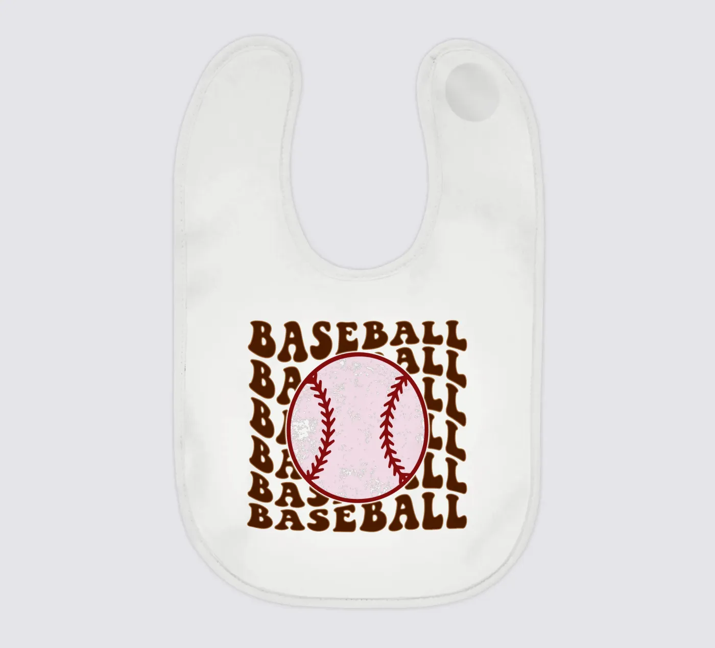 baseball art design Babylätzchen von ririedis