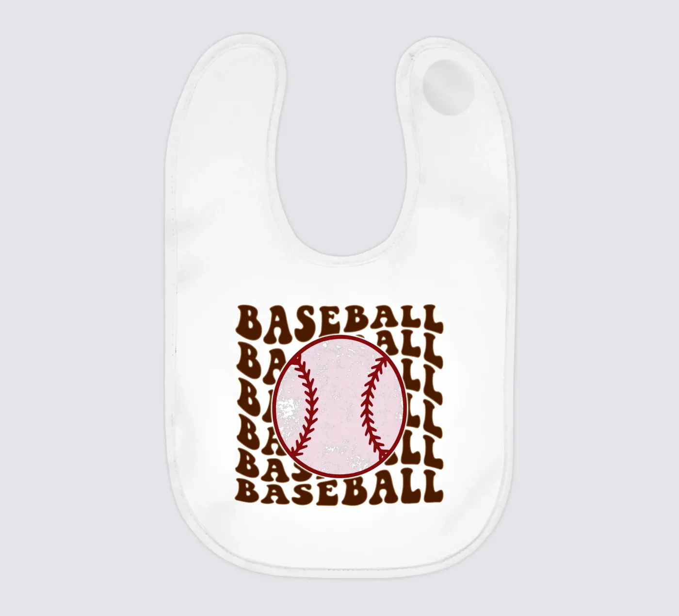 baseball art design Babylätzchen von ririedis