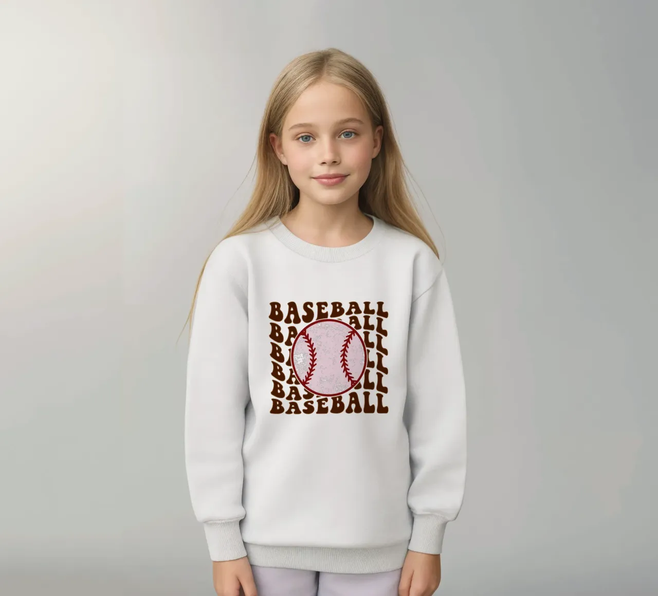 baseball art design felpa bambino da ririedis
