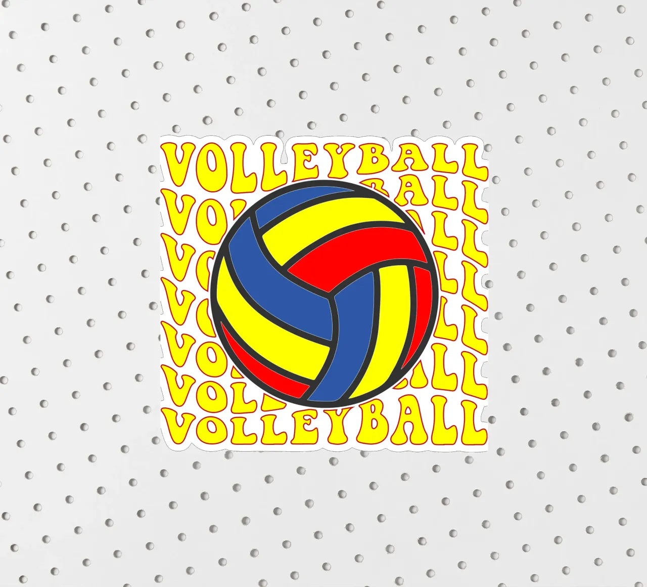 Volleyball-Kunstdesign Sticker von ririedis