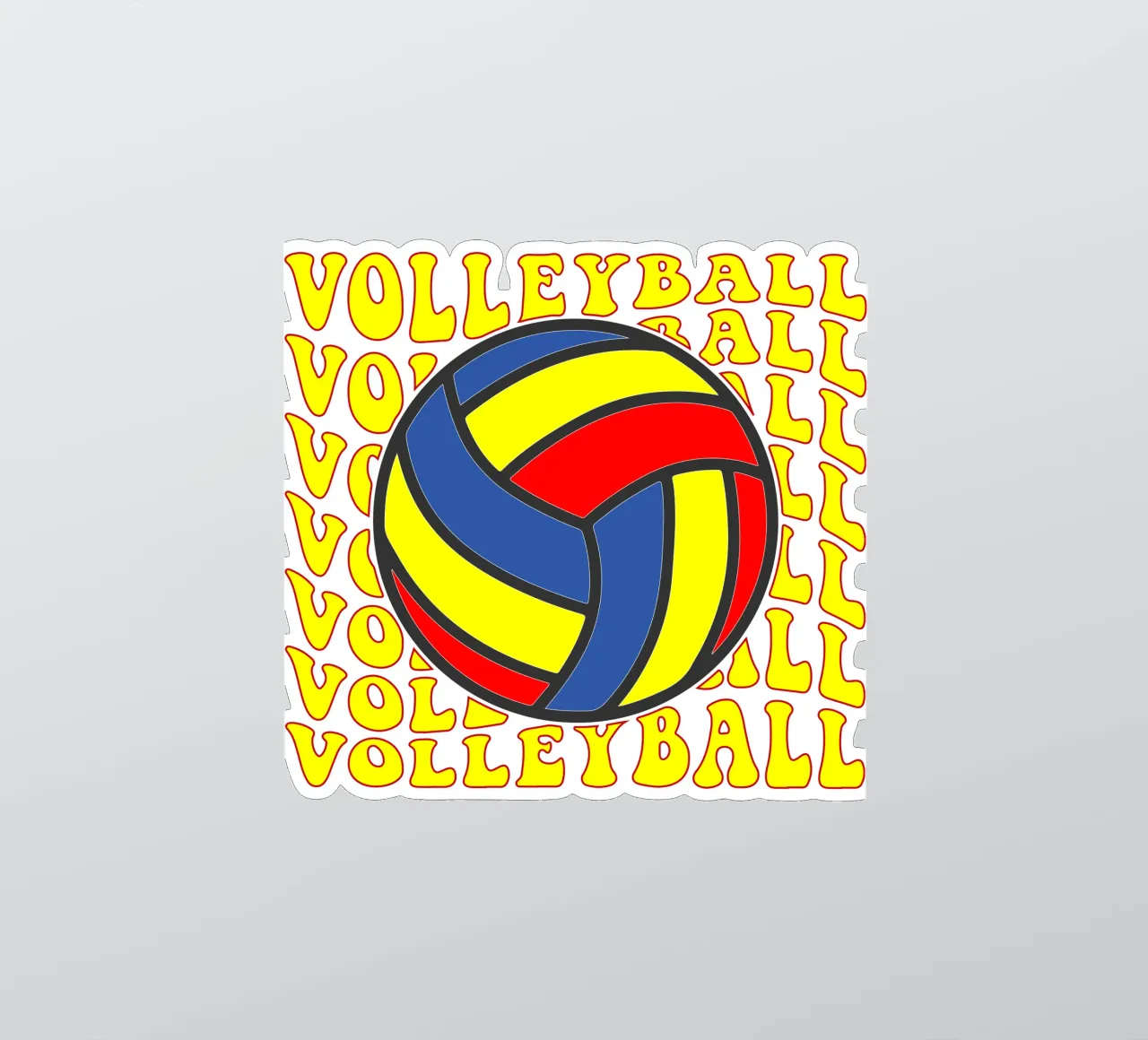 Volleyball-Kunstdesign Sticker von ririedis