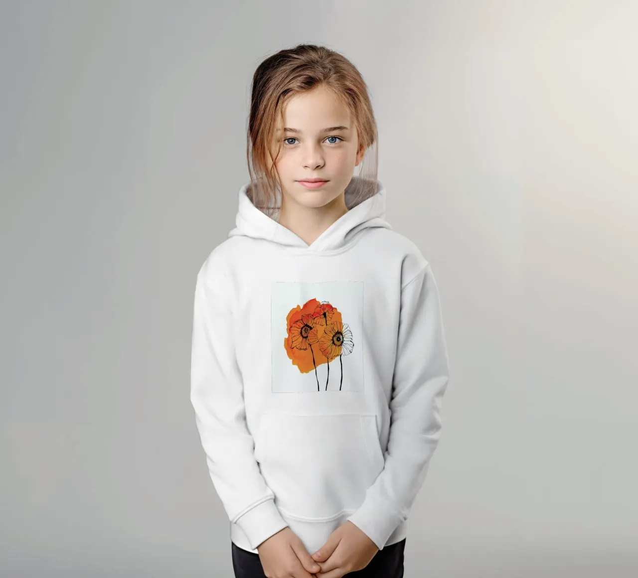 Poppies Kinder Hoodie von Morgan Kendall