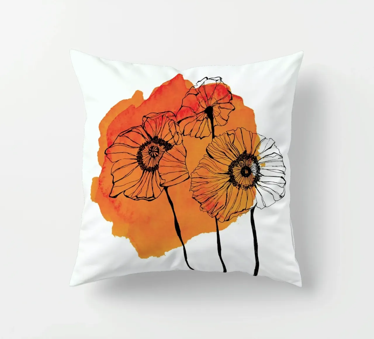 Poppies cuscino da Morgan Kendall
