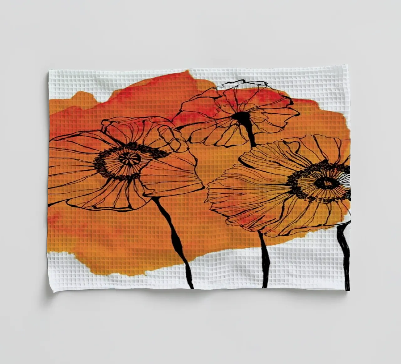 Poppies canovaccio da cucina da Morgan Kendall