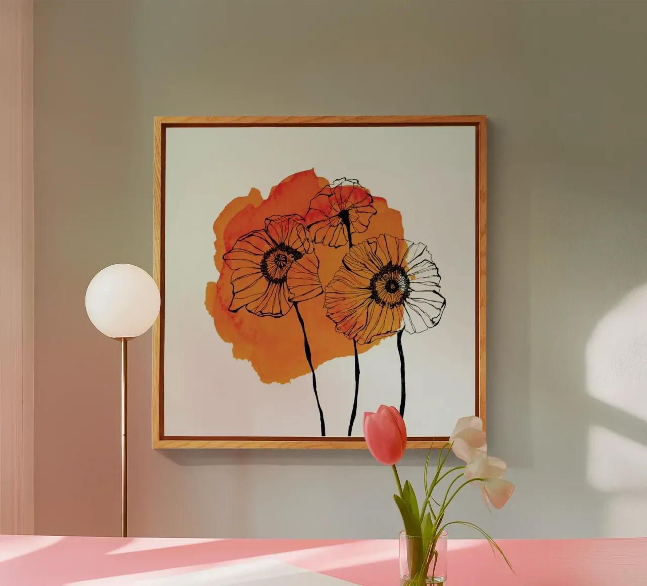 Poppies plexiglass da Morgan Kendall