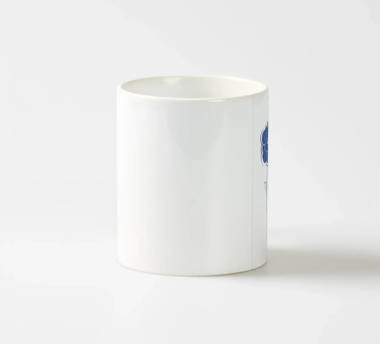 Fiori di papavero blu tazza in ceramica da Martina