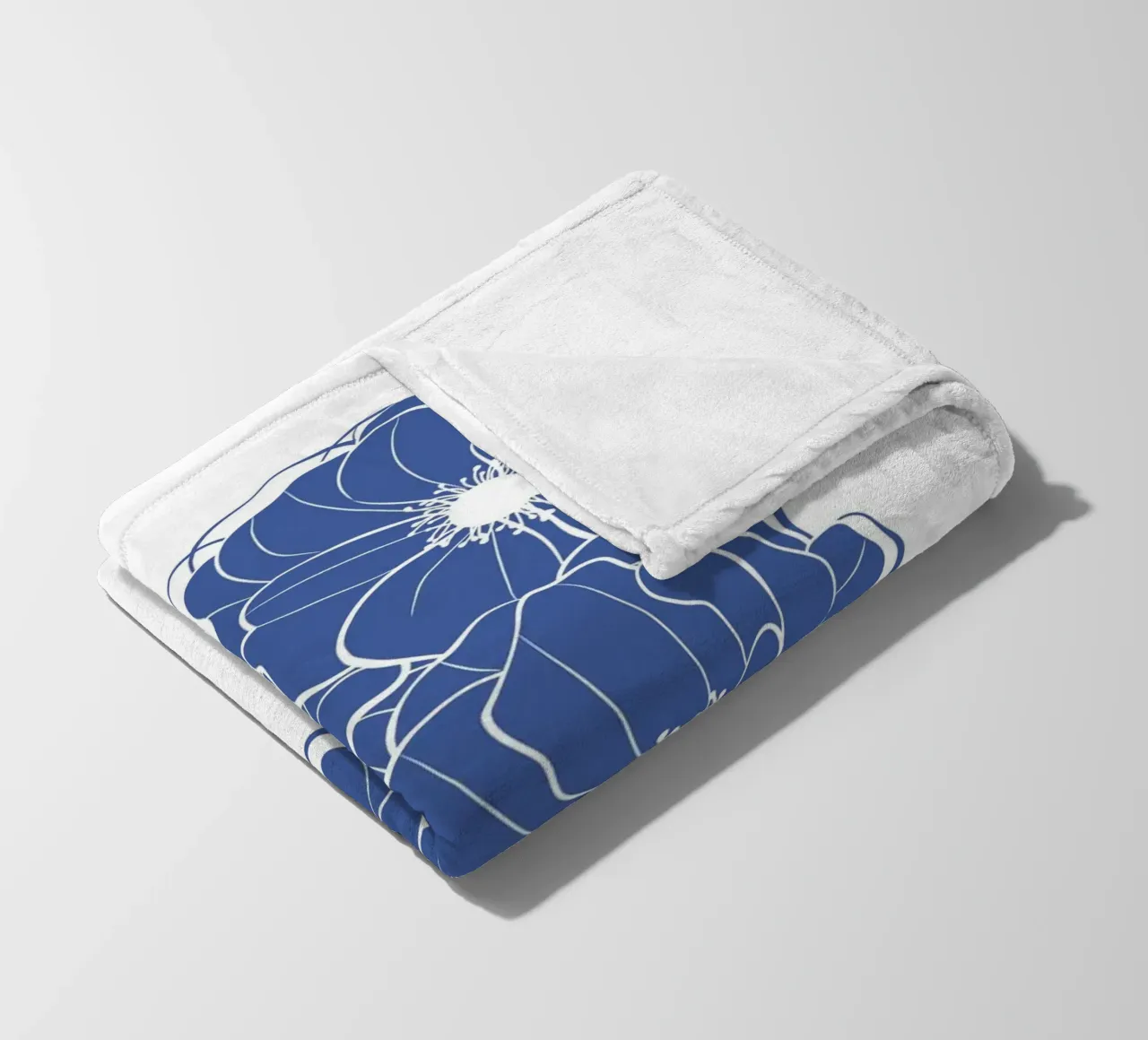 Fiori di papavero blu coperta in pile da Martina