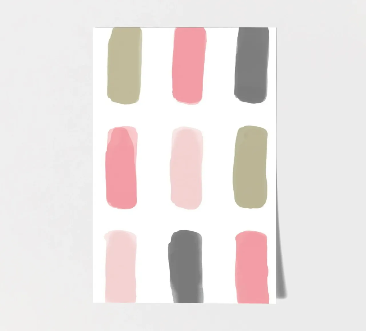 Funky pastel painting lines sticker sheet by Martina