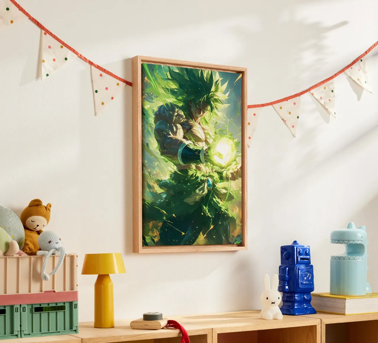 Broly Dragon Ball Z tela con Cornice a cassetta da CreativeStudio