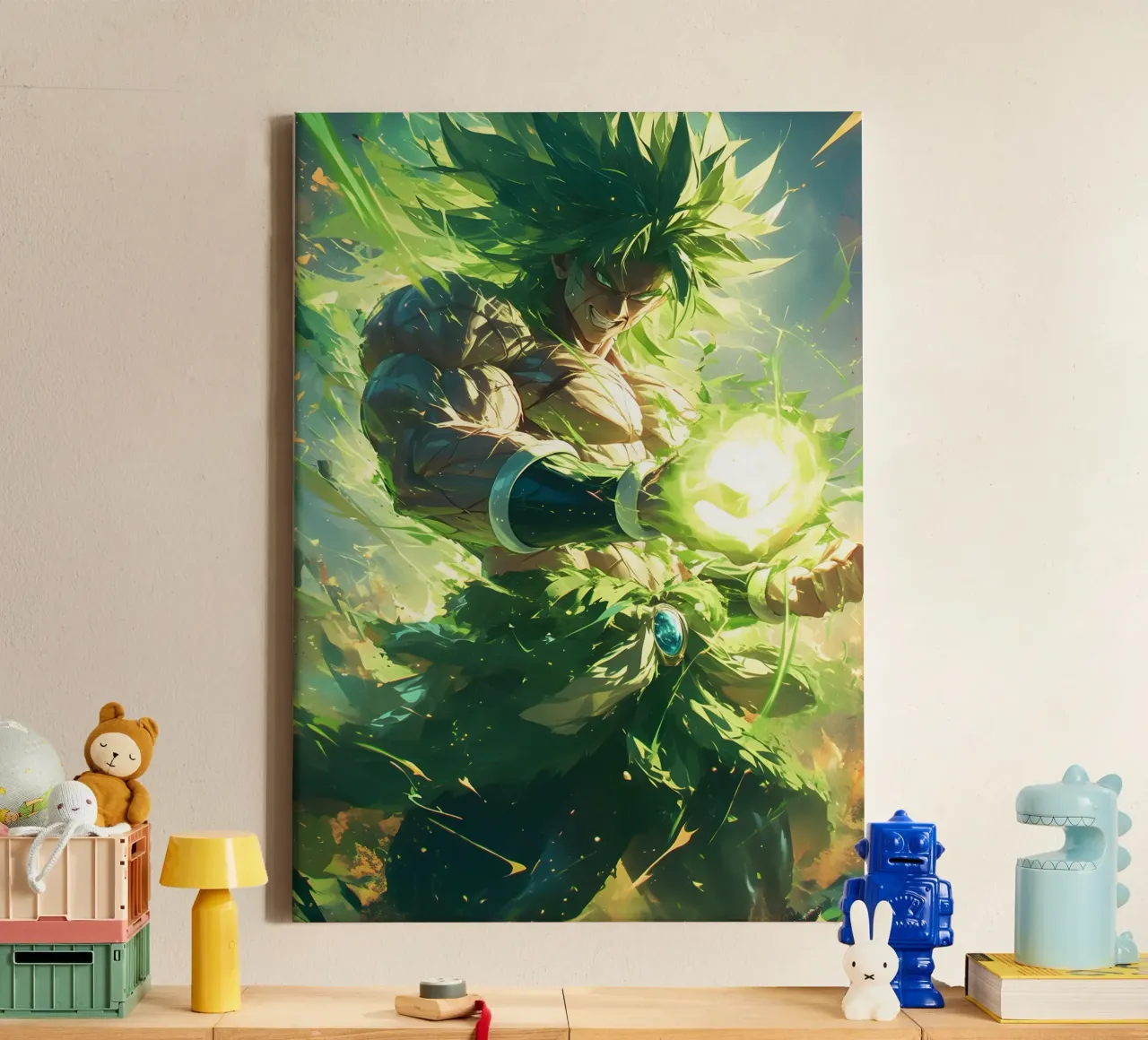 Broly Dragon Ball Z tela con Cornice a cassetta da CreativeStudio