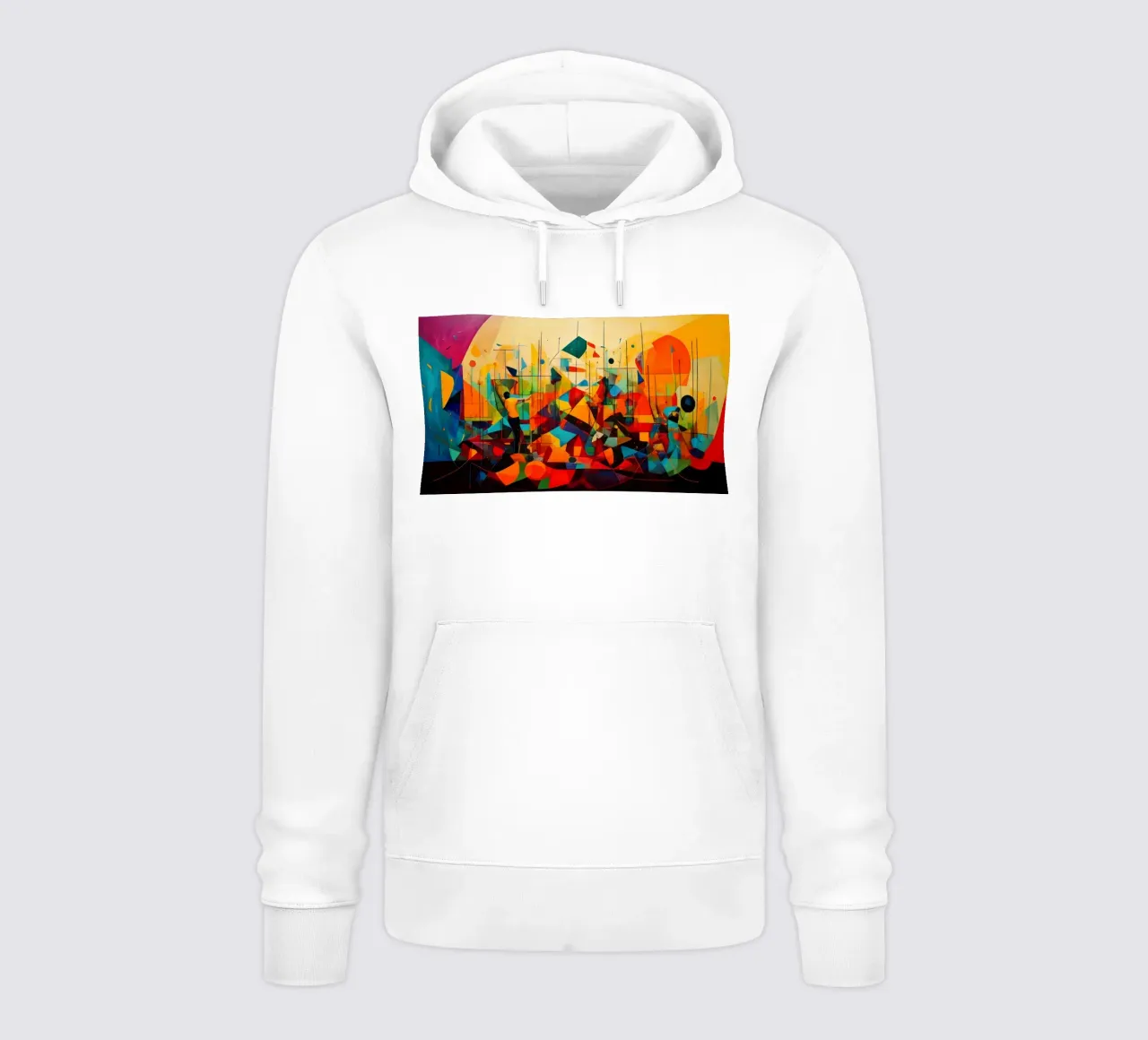 Abstract Geometric 003 felpa con cappuccio da Art Unleashed