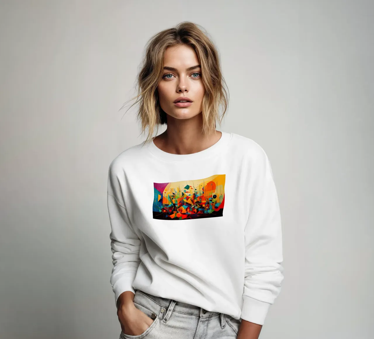 Abstract Geometric 003 felpa da Art Unleashed