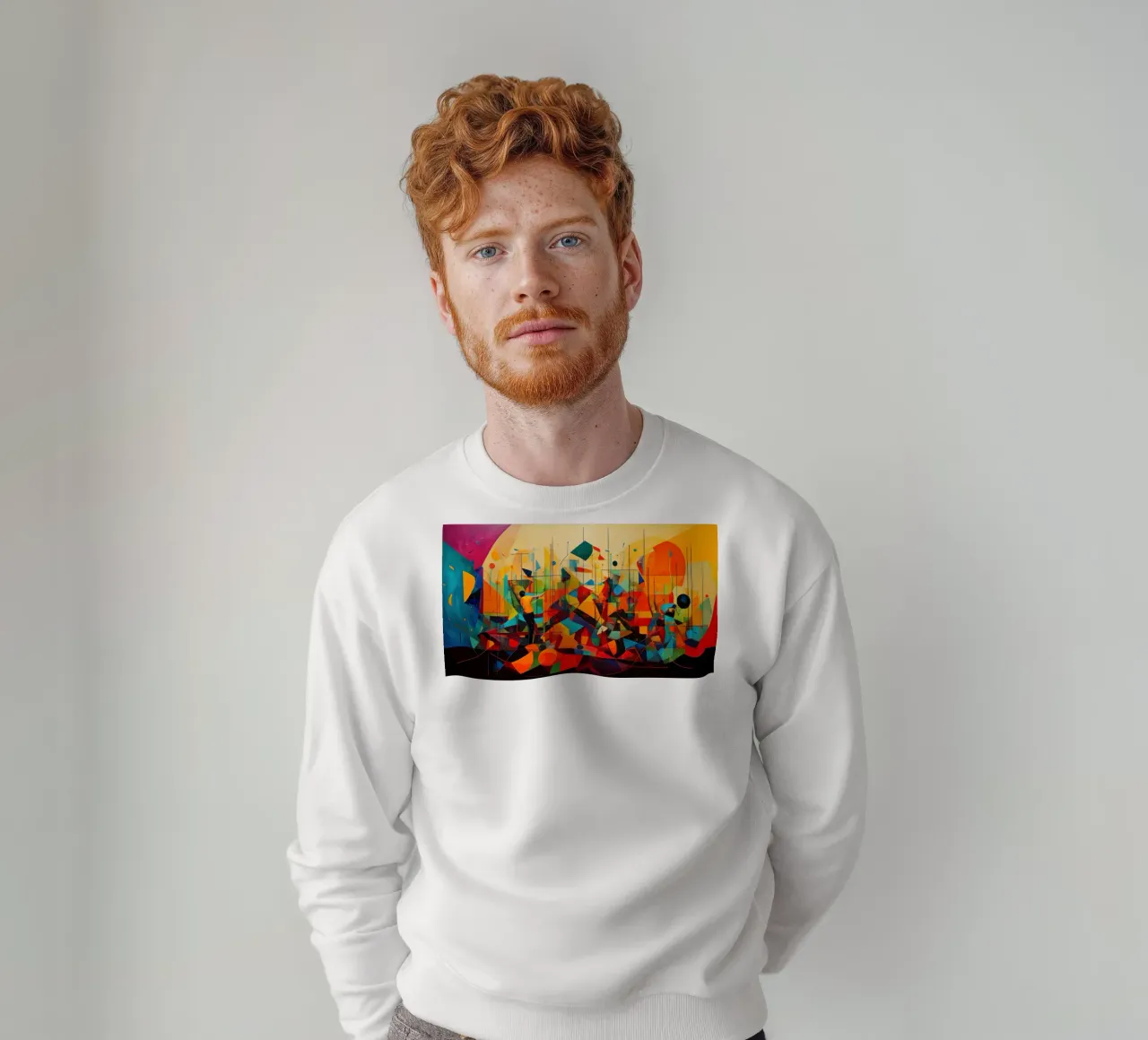 Abstract Geometric 003 felpa da Art Unleashed