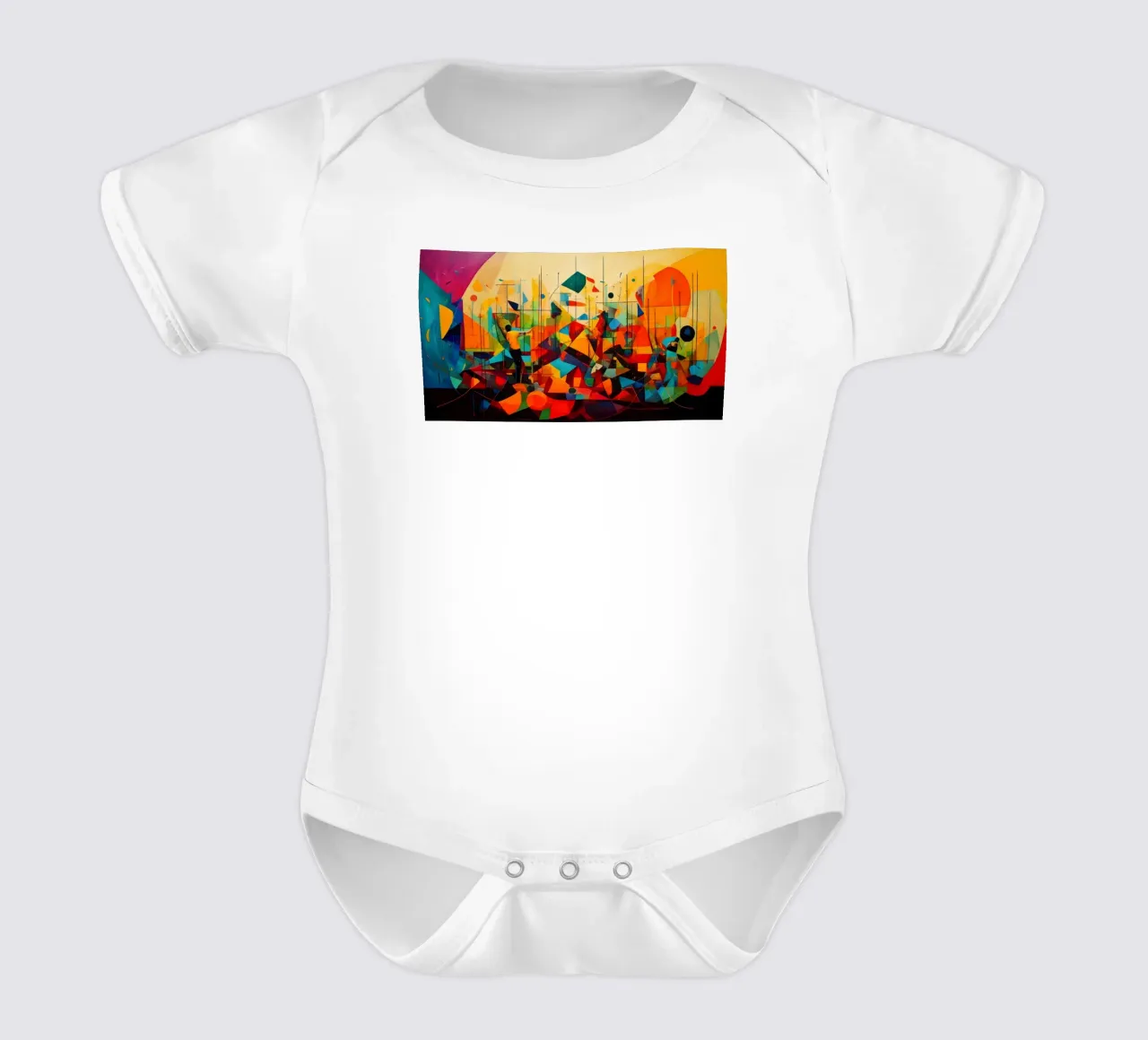 Abstract Geometric 003 body neonato maniche corte da Art Unleashed