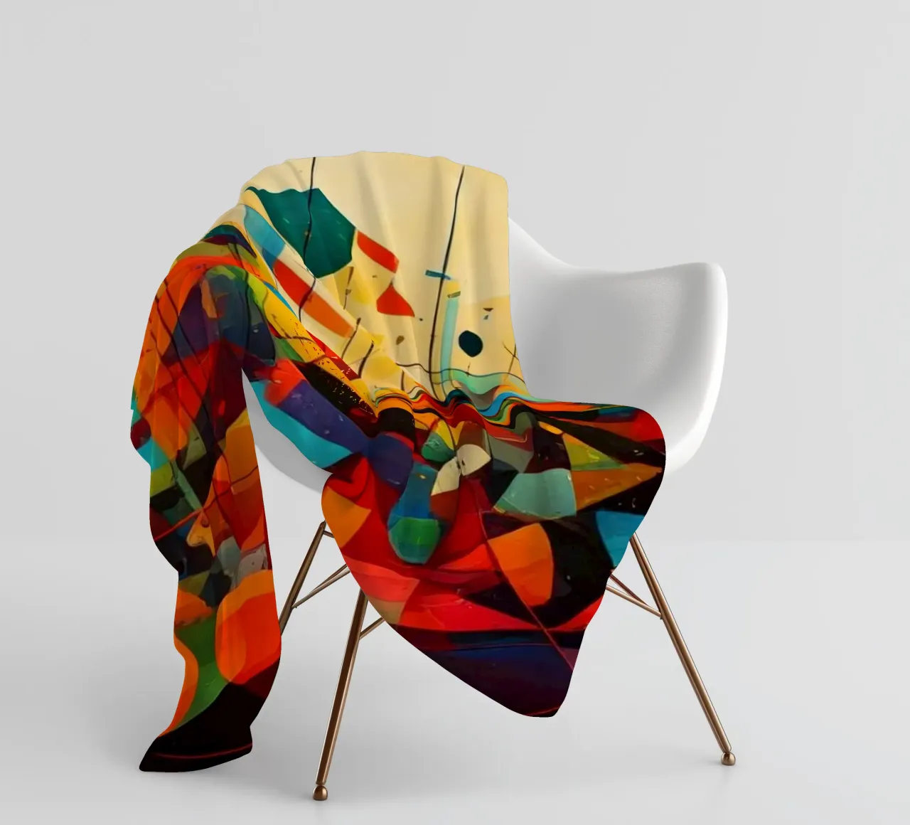 Abstract Geometric 003 coperta in pile da Art Unleashed