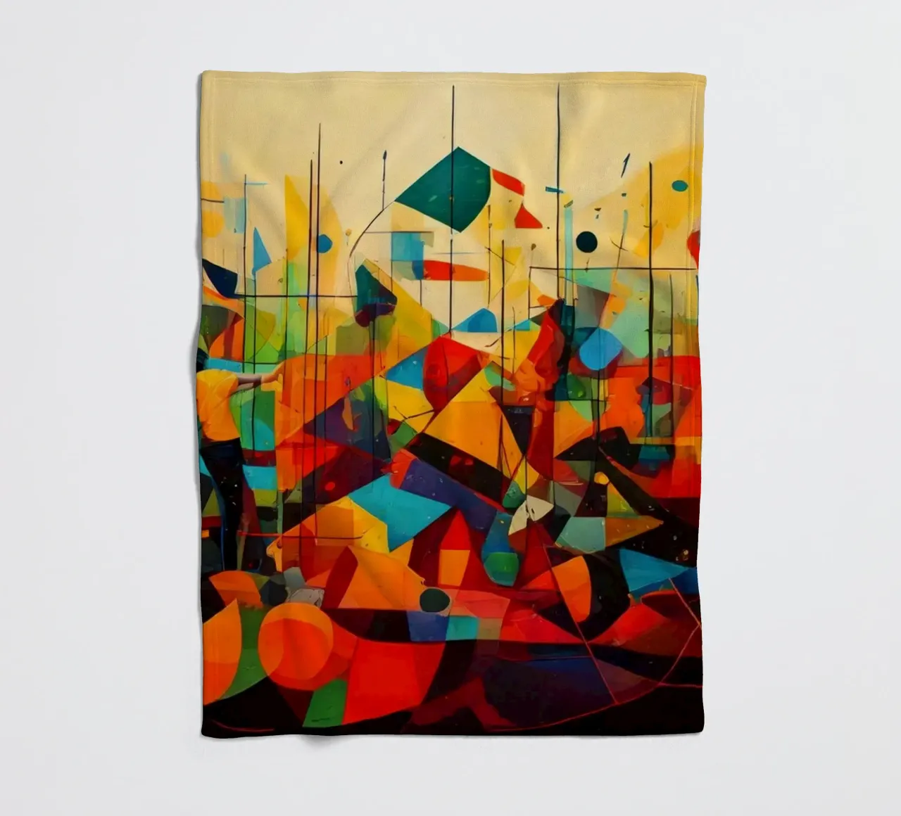 Abstract Geometric 003 coperta in pile da Art Unleashed