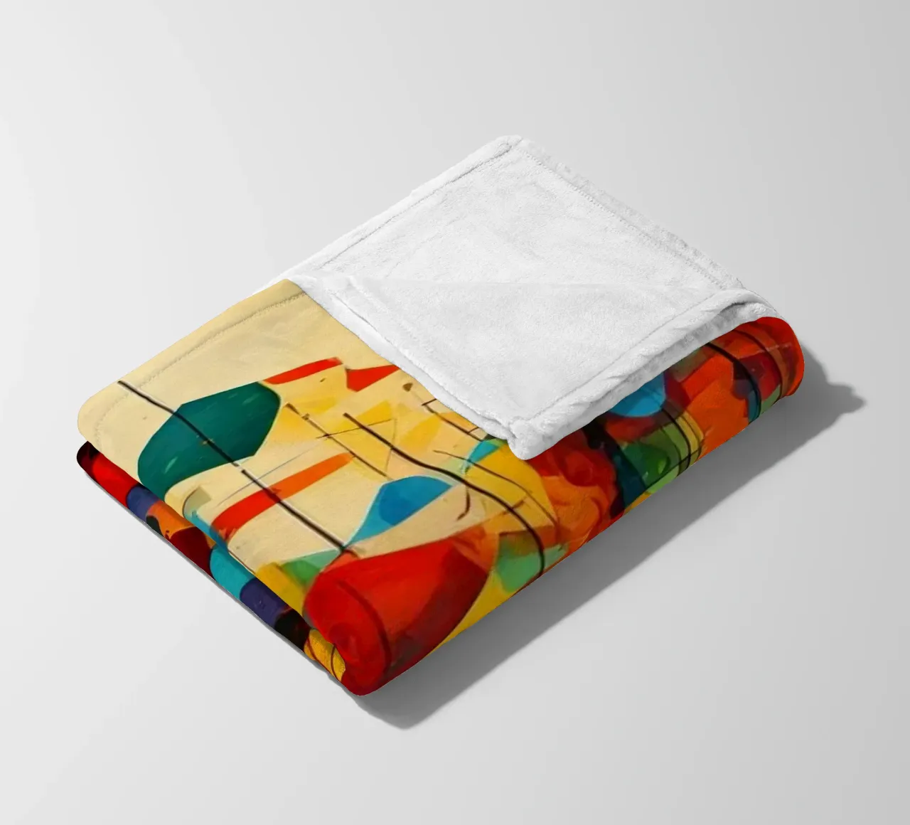 Abstract Geometric 003 coperta in pile da Art Unleashed