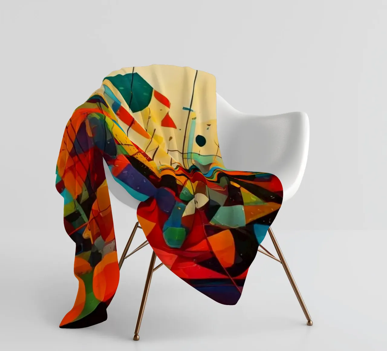 Abstract Geometric 003 coperta in pile da Art Unleashed