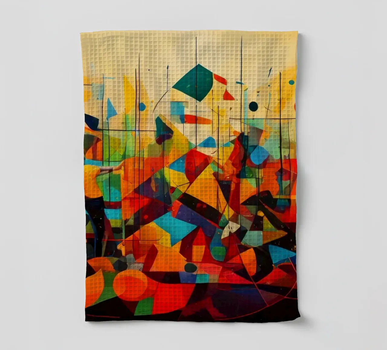 Abstract Geometric 003 canovaccio da cucina da Art Unleashed