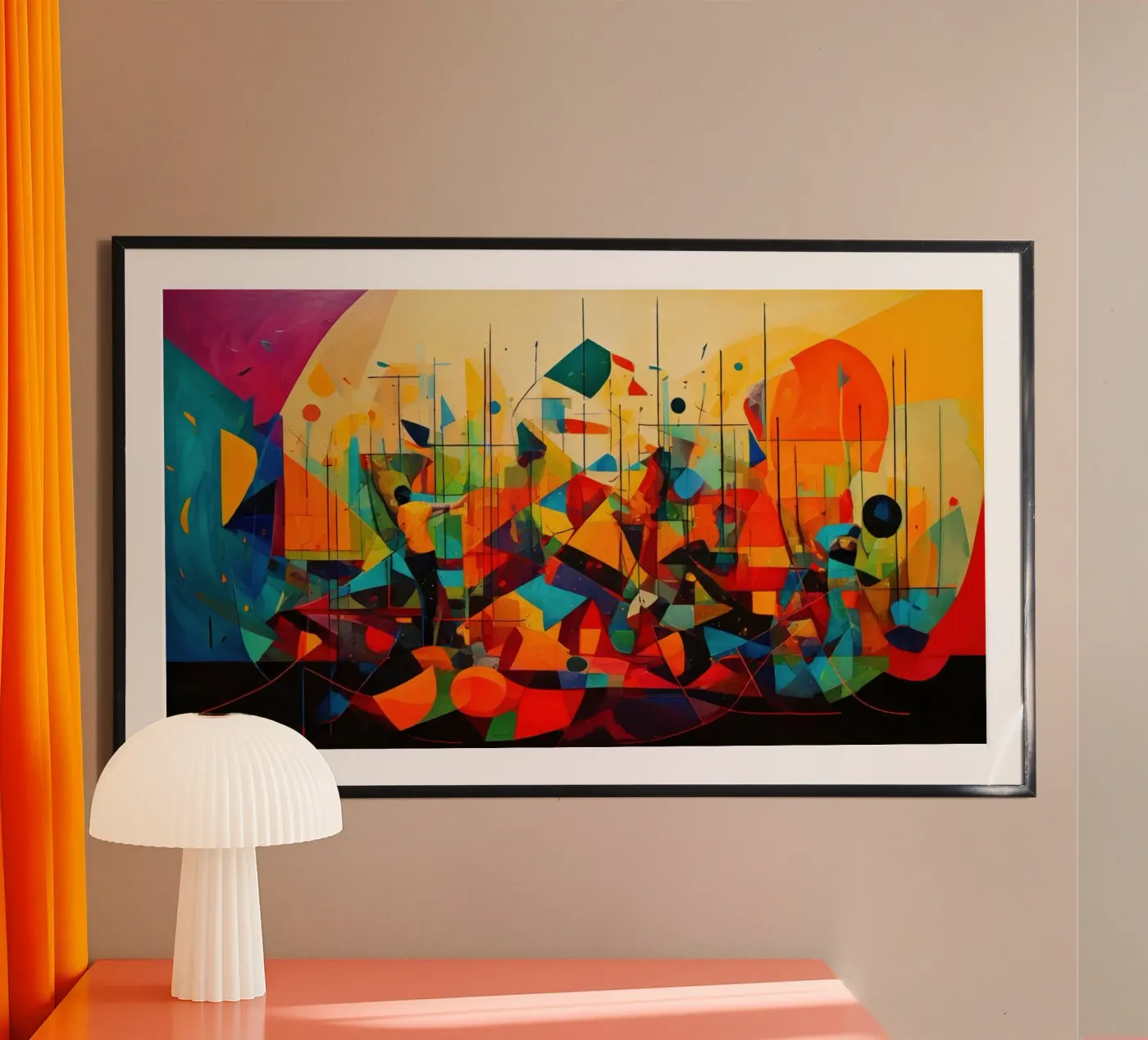 Abstract Geometric 003 poster da Art Unleashed