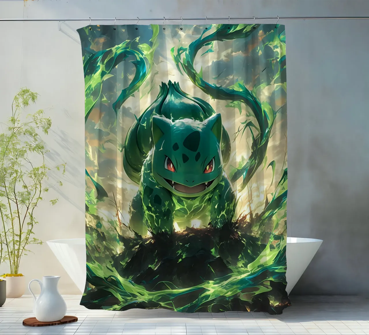 Bulbasaur pokemon tenda da doccia da CreativeStudio