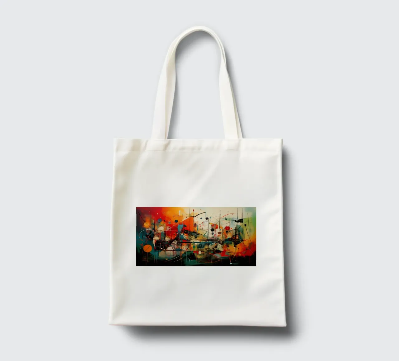 Abstract Geometric 004 tote bag by Art Unleashed